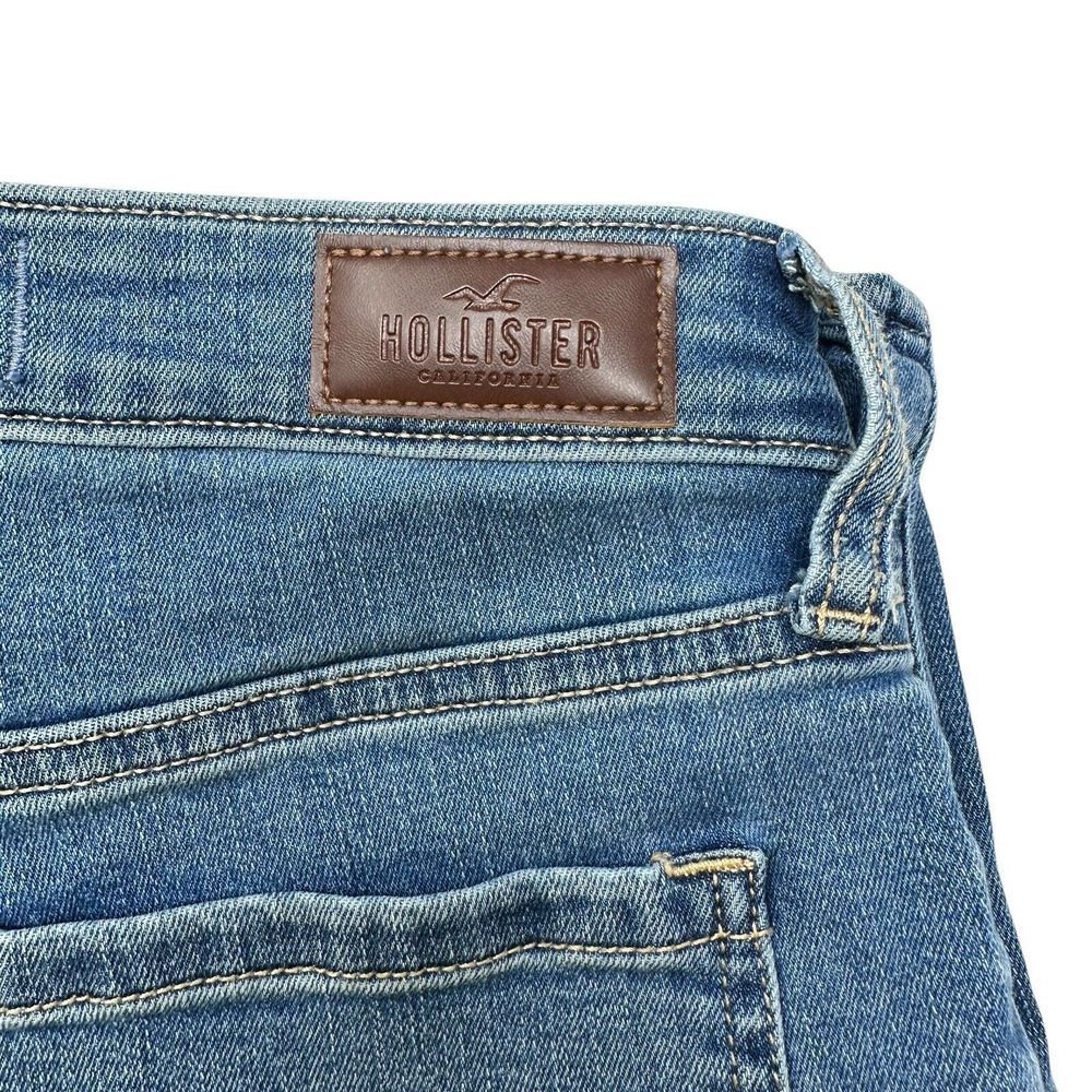 Hollister Jeans Womens High Rise Flare Light Wash Fade Stretch Denim 27R - Picture 5 of 11